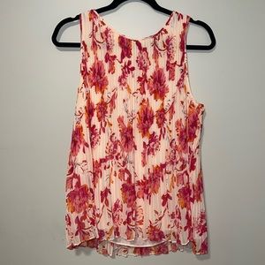 Floral Halogen Tunic Tank